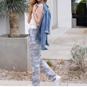 Grace & Lace Camper Cargo Pants Gray Camo Size 16 Grace and Lace